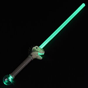 Additional Image 2 - a green light saber on a black background