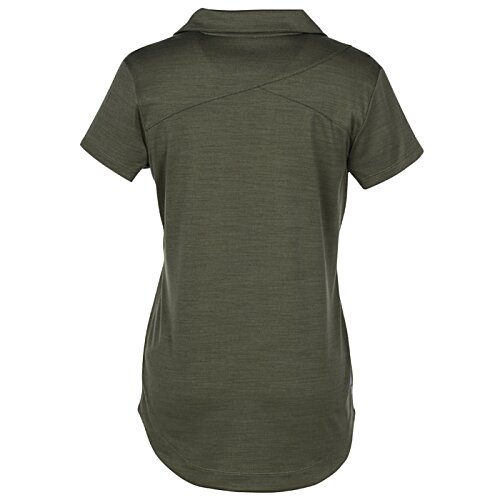 Additional Image 1 - a back view of a green shirt