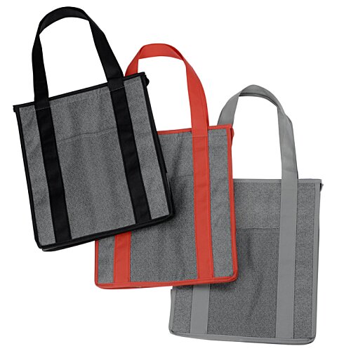 Heathered Insulated Grocery Tote Image 3 of 3