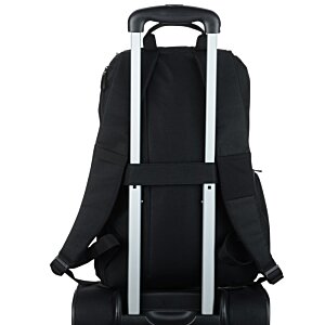 Additional Image 6 - a black luggage seat with silver handles
