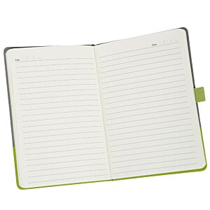 Additional Image 2 - a open notebook with green trim