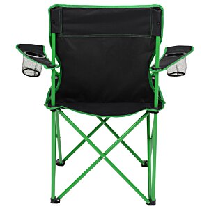 Additional Image 3 - a black and green folding chair