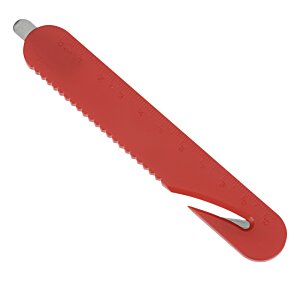 Additional Image 1 - a red pen with a silver tip