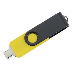 Additional Image 2 - a yellow and black usb flash drive