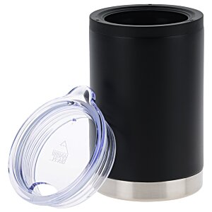 Additional Image 4 - a black and silver cup with a clear lid