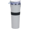a white and black tumbler