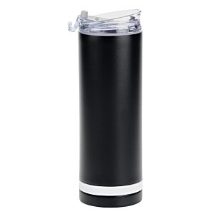 Additional Image 1 - a black cylindrical container with a white band