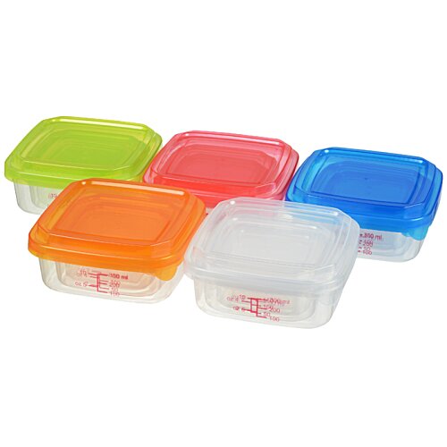 Additional Image 4 - a group of colorful plastic containers