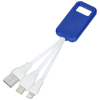 a blue and white usb cable