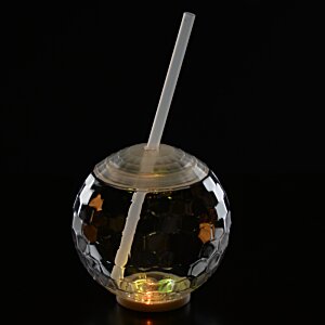 Additional Image 2 - a round glass with a straw inside