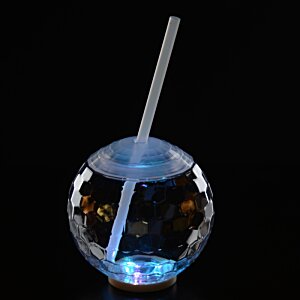 Additional Image 3 - a round glass with a straw in it