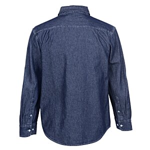 Additional Image 1 - a blue shirt with a long sleeve
