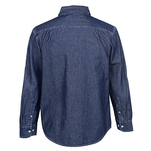 Additional Image 1 - a blue shirt with a long sleeve
