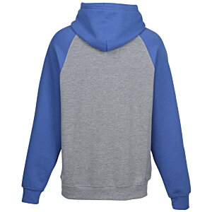 Additional Image 1 - a grey and blue hoodie