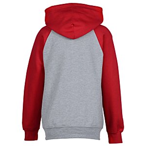 Additional Image 1 - a red and grey hoodie