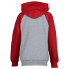 View Image 2 of 3 of Everyday Fleece Two-Tone Hooded Sweatshirt - Youth - Embroidered