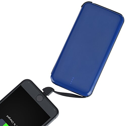 Additional Image 4 - a blue rectangular object with a cord attached to it