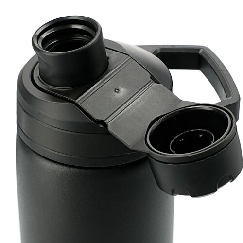 Additional Image 4 - a black water bottle with three holes