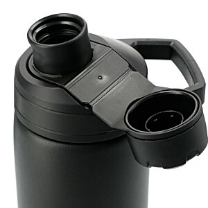 Additional Image 3 - a black water bottle with three holes