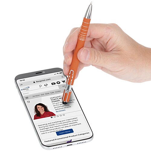 Arial Soft Touch Stylus Metal Pen Image 4 of 5