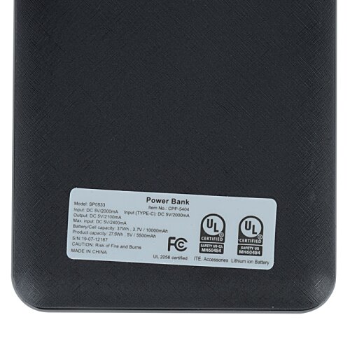 Additional Image 6 - a black rectangular object with a white label