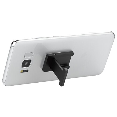 Additional Image 3 - a white cell phone with a black stand