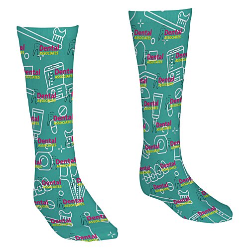 Additional Image 2 - a pair of socks with rainbows
