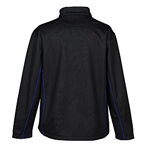 Additional Image 1 - a black jacket with blue stripes