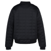 a black jacket with a white background