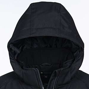 Additional Image 4 - a black hooded jacket with a hood
