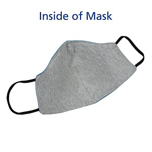 Additional Image 3 - a grey face mask with black handles