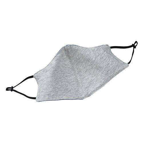 Additional Image 3 - a white face mask with black straps