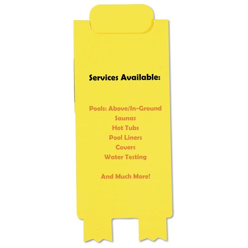 Additional Image 2 - a yellow rectangular object with black text