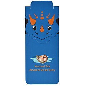 Additional Image 1 - a blue bookmark with a cartoon face