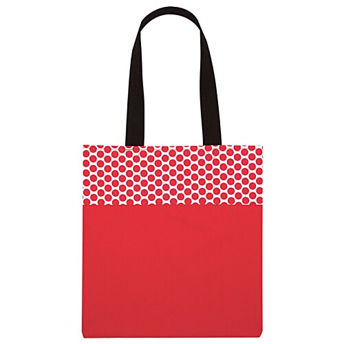 Additional Image 2 - a red bag with black handles