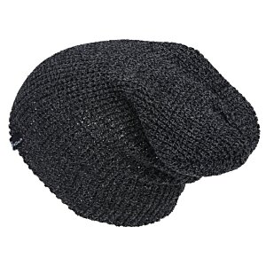 Additional Image 1 - a black beanie on a white background