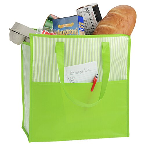 Matte Laminated Shoreside Cooler Tote Image 2 of 2