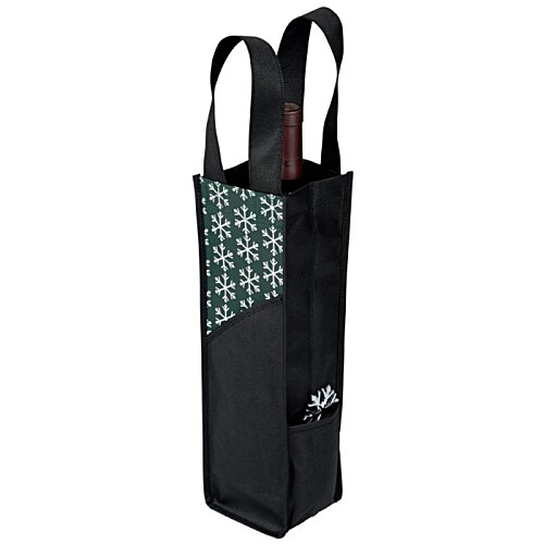 Snowflake Wine Stopper & Tote- Closeout Image 1 of 3