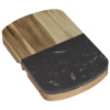 View Image 2 of 3 of Black Marble Cheese Board Set