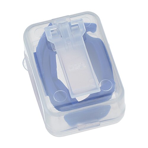 Additional Image 2 - a plastic container with a white and blue strap