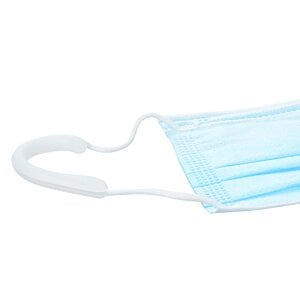 Additional Image 1 - a blue face mask with a white handle