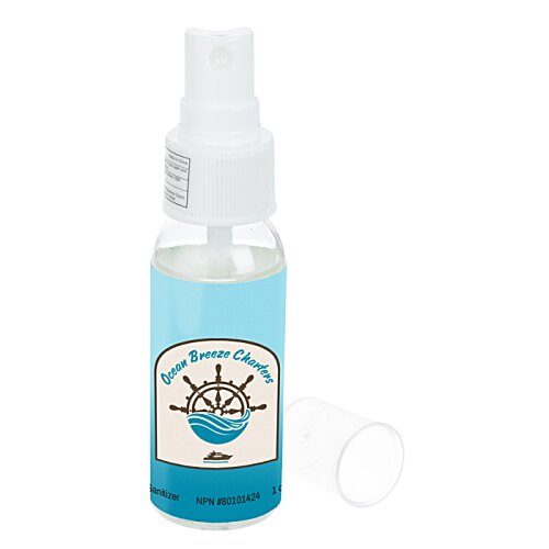 Additional Image 1 - a blue spray bottle with a white cap
