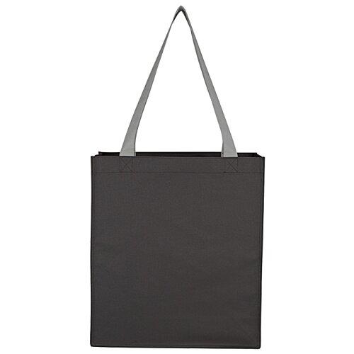 Additional Image 1 - a black square bag with a strap