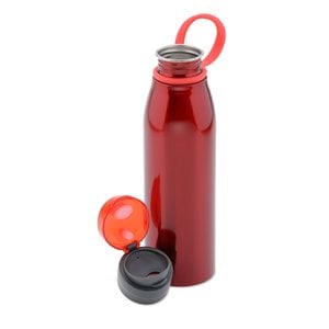 Additional Image 1 - a red water bottle with a red cap