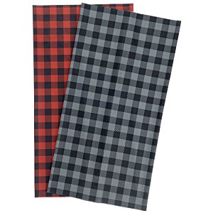 Additional Image 1 - a red and black plaid fabric