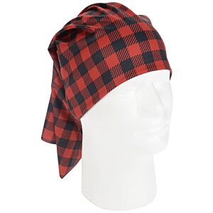 Additional Image 2 - a head with a red and black plaid scarf