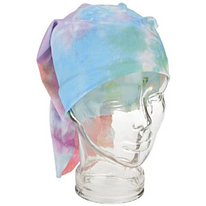 Additional Image 2 - a head with a blue and pink scarf