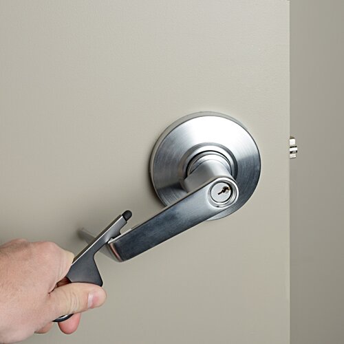 Additional Image 1 - a hand holding a silver door handle