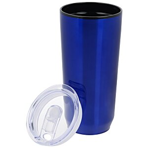 Additional Image 1 - a blue tumbler with a lid