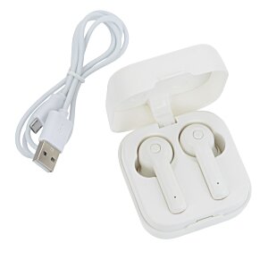 Additional Image 2 - a white earbuds in a case